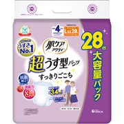 肌ケア アクティ 大人用おむつ 超うす型スリムパンツ 4回分吸収 L-LL 28枚