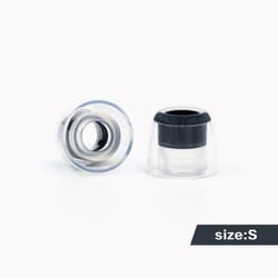 Pentaconn COREIR（ペンタコンコレイル） AL ALLOY イヤーピース Sサイズ 2ペア Black PTM02-S