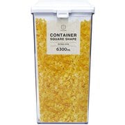 保存容器 四角型 食品保存 留め具でしっかりロック 湿気から守る 6300ml 縦33×横17.5×奥行17.5cm 日本製 KK-593