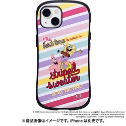 41-972205 [iPhone 13用 iFace First Class ケース スポンジ・ボブ ストライプ]