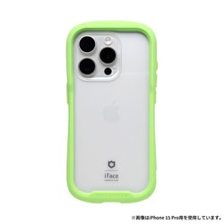 41-975053 [iPhone 14用 iFace Reflection 強化ガラスクリアケース ライムグリーン]