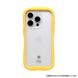 41-975091 [iPhone 15用 iFace Reflection 強化ガラスクリアケース ハニーイエロー]