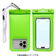 566-974865 [DIVAID フローティング防水ケース ワイドサイズ ショルダーストラップ グリーン・ネオン]