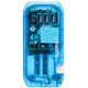 USBタップ humor handy Plus AC PD30W対応 クリア/シアン 669-971901