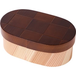 modern弁当箱網代 チョコブラウン