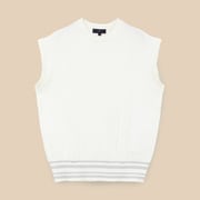 CWA24L C24119201 1031 [クルーネックニットベスト WH Mサイズ]
