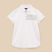 CWA24L C24134203 1030 WH M [ゴルフシャツ レディース ストライプジャカード 半袖シャツ Mサイズ ホワイト]