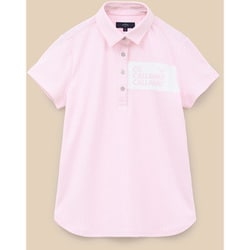 CWA24L C24134203 1091 PK M [ゴルフシャツ レディース ストライプジャカード 半袖シャツ Mサイズ ピンク]