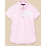 CWA24L C24134203 1091 PK M [ゴルフシャツ レディース ストライプジャカード 半袖シャツ Mサイズ ピンク]