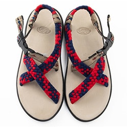 レザーサンダル chubasco-quetza-m QUETZA（ケツァ） CH022 RED/BLUE（A15037） US9/27.0cm [サンダル メンズ]