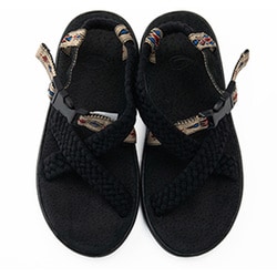 レザーサンダル chubasco-quetza-m QUETZA（ケツァ） CH021 BLACK/BLACK（QU150050） US10/28.0cm [サンダル メンズ]