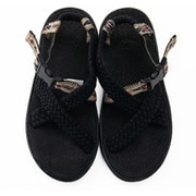 サンダル レディース レザーサンダル chubasco-quetza-w QUETZA（ケツァ） CH021 BLACK/BLACK（QU150050） US5/23.0cm