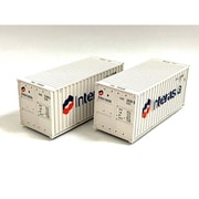 806C HOゲージ 1/80 20ftコンテナ 22G1 Interasia 2個入 [鉄道模型用品]