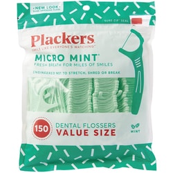 Plackers（プラッカーズ） デンタルフロス マイクロクリーンミント味 150本 [デンタルフロス]