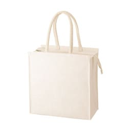 ジュート保冷スクエアトート 約縦17cm×横33cm×高さ33cm 約17L ナチュラルホワイト TR-1223-044