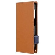 Galaxy S24用 薄型・軽量 PUレザー手帳ケース Twoal W キャメル LN-24SG1BLP2CA