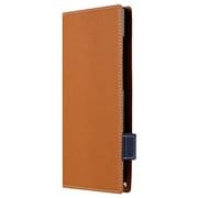 Galaxy S24 Ultra用 薄型・軽量 PUレザー手帳ケース Twoal W キャメル LN-24SG2BLP2CA