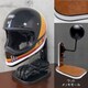 ヘルメットスタンド ウッド※ツヤ メッキモール D-2275