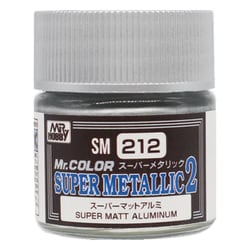 SM212 Mr.スーパーメタリック2 10ml スーパーマットアルミ [模型用塗料]