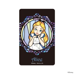 PG-DSTK34ALC [ディズニー ステンドグラス調 ステッカー （ICカード対応） アリス]