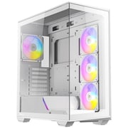 ミドルタワー ATX対応 ピラーレス式 PCケース ホワイト C3 ARGB White