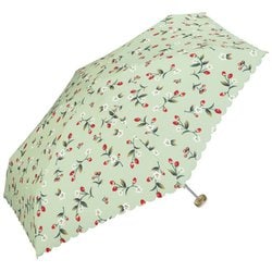 折りたたみ傘 晴雨兼用 ストロベリーガーデン ミニ 53cm 手開き式 紫外線防止効果 ピスタチオ 3316-304-002PISTACHIO