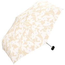 折りたたみ傘 晴雨兼用 クロッカス ミニ 50cm 手開き式 紫外線防止効果 ベージュ 3845-174-002BE