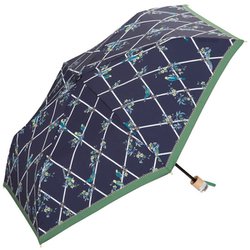 折りたたみ傘 晴雨兼用 バード＆クロス ミニ 50cm 手開き式 紫外線防止効果 ネイビー 6679-014-002NV
