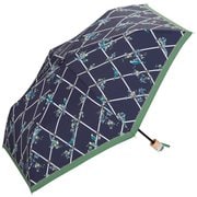折りたたみ傘 晴雨兼用 バード&クロス ミニ 50cm 手開き式 紫外線防止効果 ネイビー 6679-014-002NV