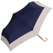 折りたたみ傘 晴雨兼用 切り継ぎプレーン ミニ 49cm 手開き式 紫外線防止効果 ネイビー 9095-014-002NV