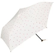 折りたたみ傘 晴雨兼用 Air-Light バイカラープチハート ミニ 55cm 手開き式 紫外線防止効果 オフ(オフホワイト) 軽量AL02-036-002OF
