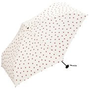 折りたたみ傘 晴雨兼用 ベビーアンブレラ 50cm 手開き式 紫外線防止効果 ジャギーハート オフ(オフホワイト) CO02-417-002