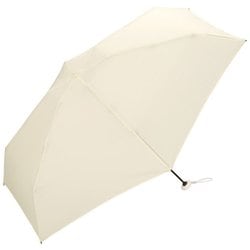 折りたたみ傘 晴雨兼用 ベビーアンブレラ ソリッド 50cm 手開き式 紫外線防止効果 クリーム ホワイト CO03-001-002
