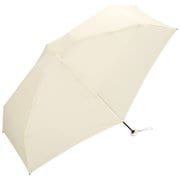 折りたたみ傘 晴雨兼用 ベビーアンブレラ ソリッド 50cm 手開き式 紫外線防止効果 クリーム ホワイト CO03-001-002