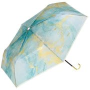 折りたたみ傘 ビニール傘 インクアートアンブレラ ミニ 49cm 手開き式 ブルー PT-0062-002