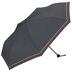 折りたたみ傘 晴雨兼用 UNISEX WIND RESISTANCE FOLDING ミニ 65cm 手開き式 紫外線防止効果 チャコールシングルライン UX003-363-002