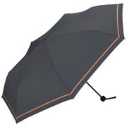 折りたたみ傘 晴雨兼用 UNISEX WIND RESISTANCE FOLDING ミニ 65cm 手開き式 紫外線防止効果 チャコールシングルライン UX003-363-002