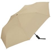 折りたたみ傘 晴雨兼用 UNISEX AUTOMATIC FOLD ミニ 62cm 自動開閉式 紫外線防止効果 ベージュ UX011-001-002BE