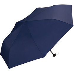折りたたみ傘 晴雨兼用 UNISEX AIR-LIGHT LARGE FOLD ミニ 61cm 手開き式 紫外線防止効果 ネイビー 軽量UX012-001-002NV