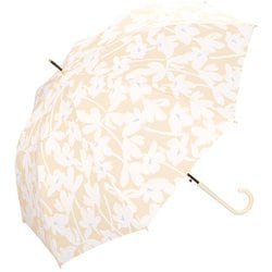 長傘 晴雨兼用 クロッカス 58cm ジャンプ式 紫外線防止効果 ベージュ 3845-04-001BE