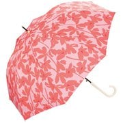 長傘 晴雨兼用 クロッカス 58cm ジャンプ式 紫外線防止効果 レッド 3845-04-001RD