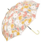 長傘 晴雨兼用 ポルク 58cm ジャンプ式 紫外線防止効果 ベージュ 7348-04-001BE
