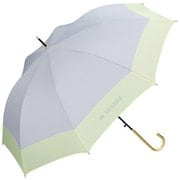 長傘 晴雨兼用 切り継ぎプレーン 58cm ジャンプ式 紫外線防止効果 サックス 9095-04-001SX