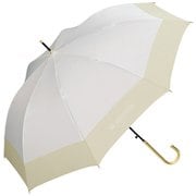長傘 晴雨兼用 切り継ぎプレーン 58cm ジャンプ式 紫外線防止効果 オフ(オフホワイト) 9095-04-001OF