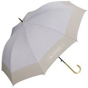 長傘 晴雨兼用 切り継ぎプレーン 58cm ジャンプ式 紫外線防止効果 グレー 9095-04-001GY