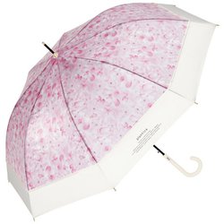 長傘 ビニール傘 plantica×Wpc. 切り継ぎフラワーアンブレラ 61cm ジャンプ式ピンク PLV06-030-001