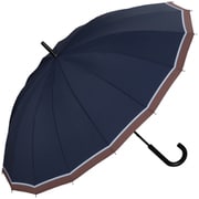 長傘 晴雨兼用 UNISEX 16K リムダブルライン 60cm 手開き式 ユニセックス 16本骨 UX02-377-001