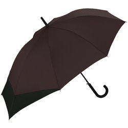 長傘 晴雨兼用 UNISEX BACK PROTECT 60cm ジャンプ式ブラウン×ブラック ユニセックス UX04-934-001