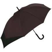 長傘 晴雨兼用 UNISEX BACK PROTECT 60cm ジャンプ式ブラウン×ブラック ユニセックス UX04-934-001