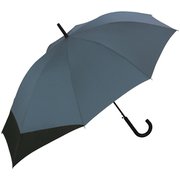 長傘 晴雨兼用 UNISEX BACK PROTECT 60cm ジャンプ式ブルーグレー×ブラック ユニセックス UX04-969-001